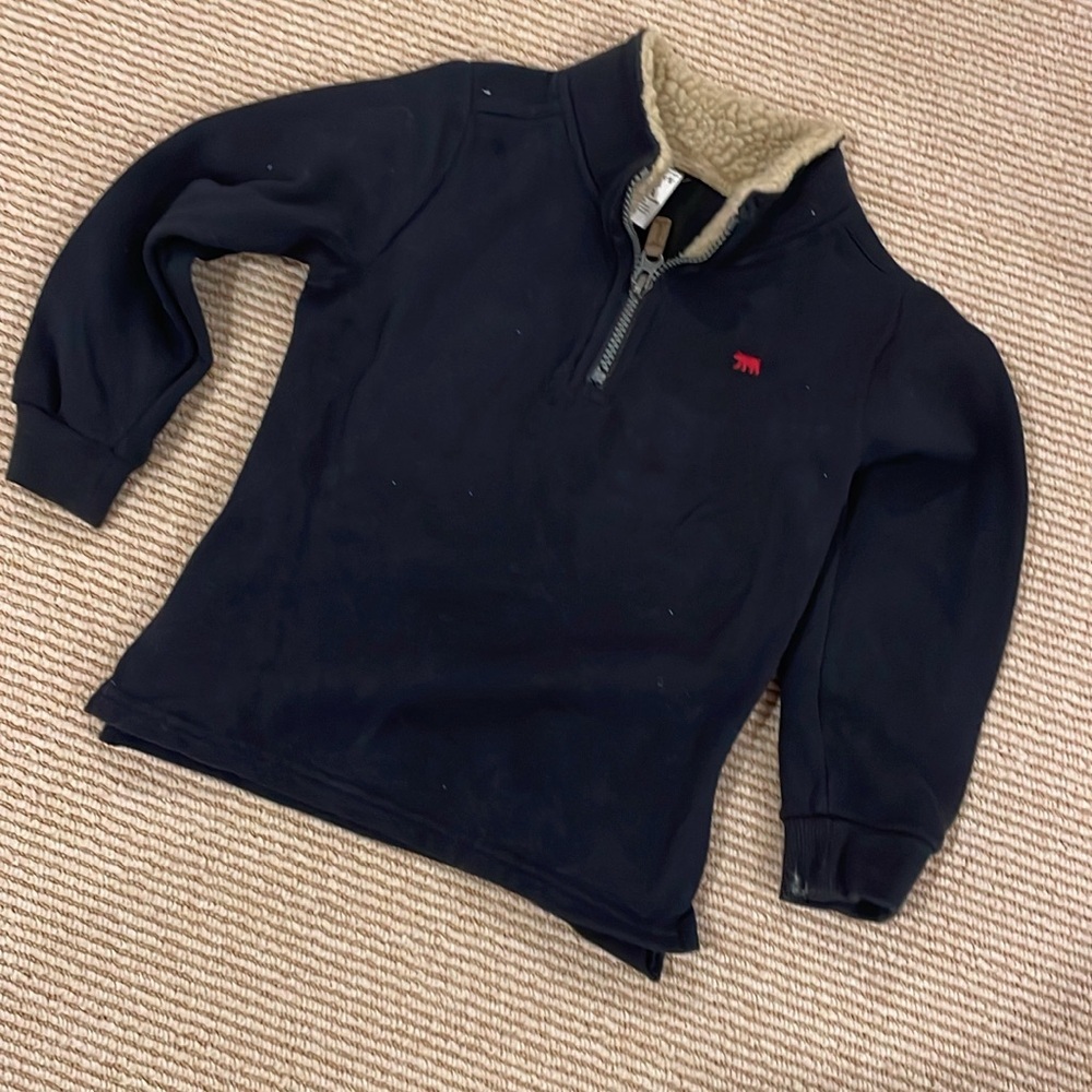 Carters 5T black 1/4 zip sweatshirt